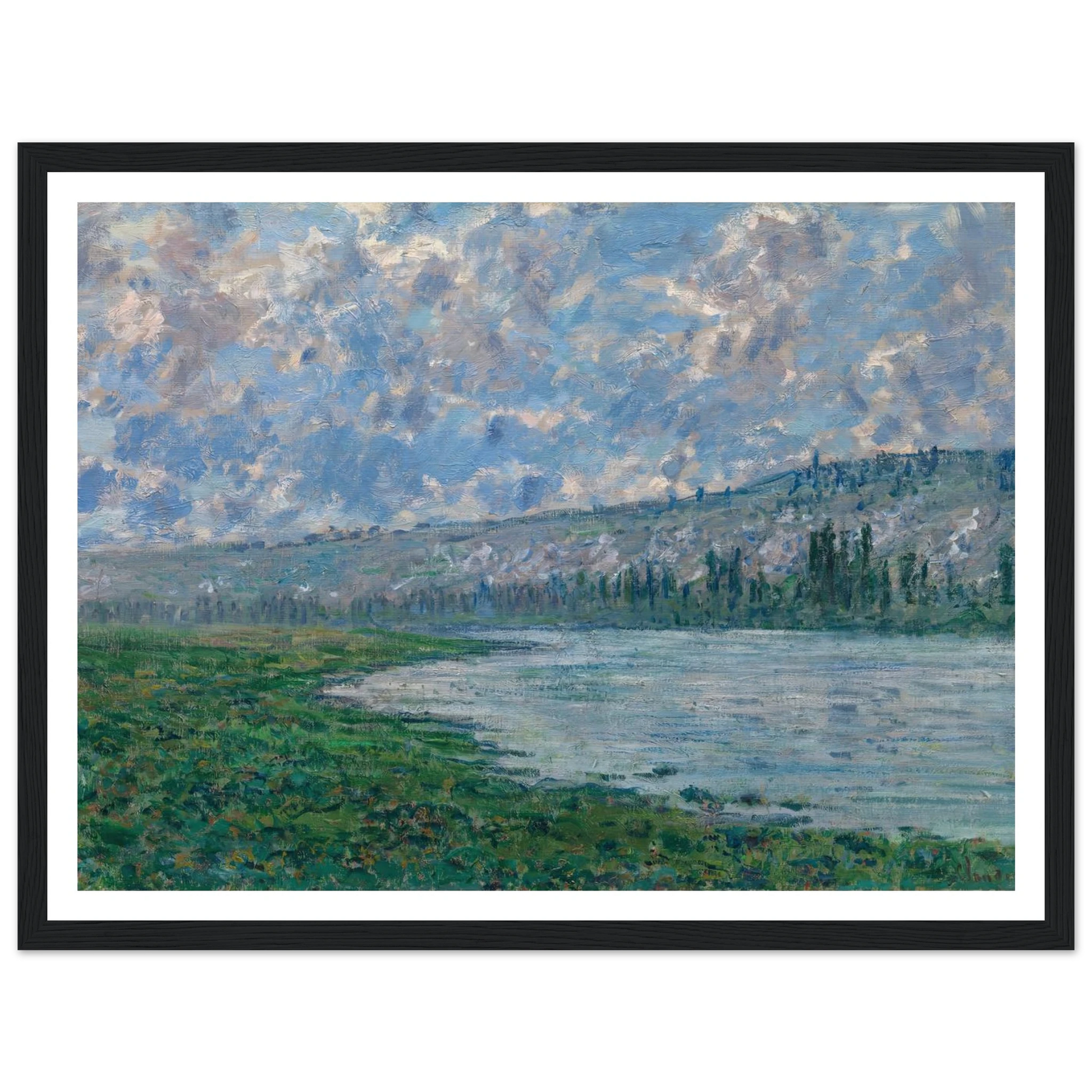 The Seine at Vétheuil (1880) Art Print | Claude Monet-Quipham Collections
