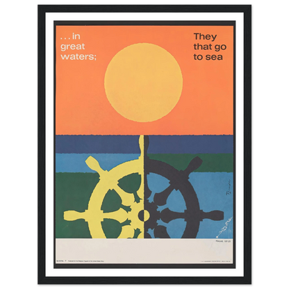 In great water; … Psalms 107_23 (1963) Art Print | Joseph Binder-Quipham Collections