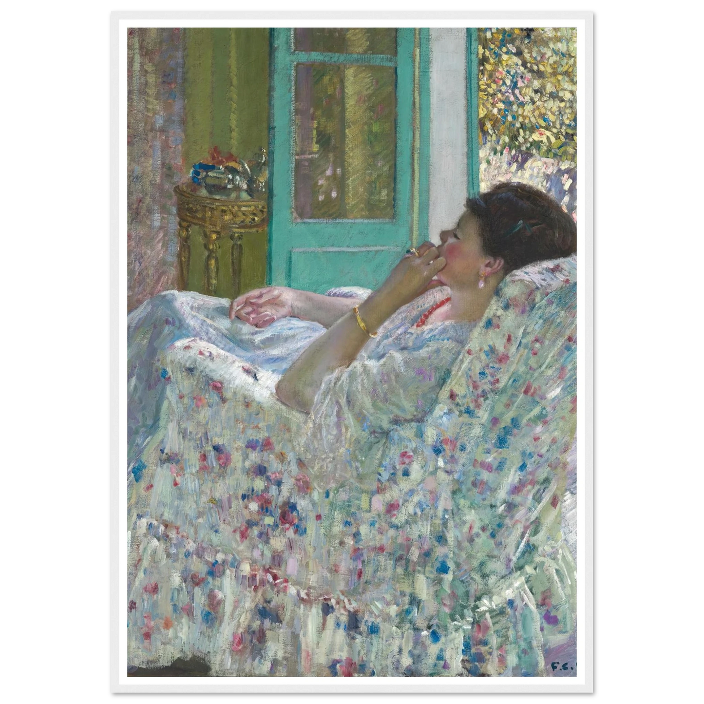 Afternoon – Yellow Room (1910) Art Print | Frederick Carl Frieseke-Quipham Collections