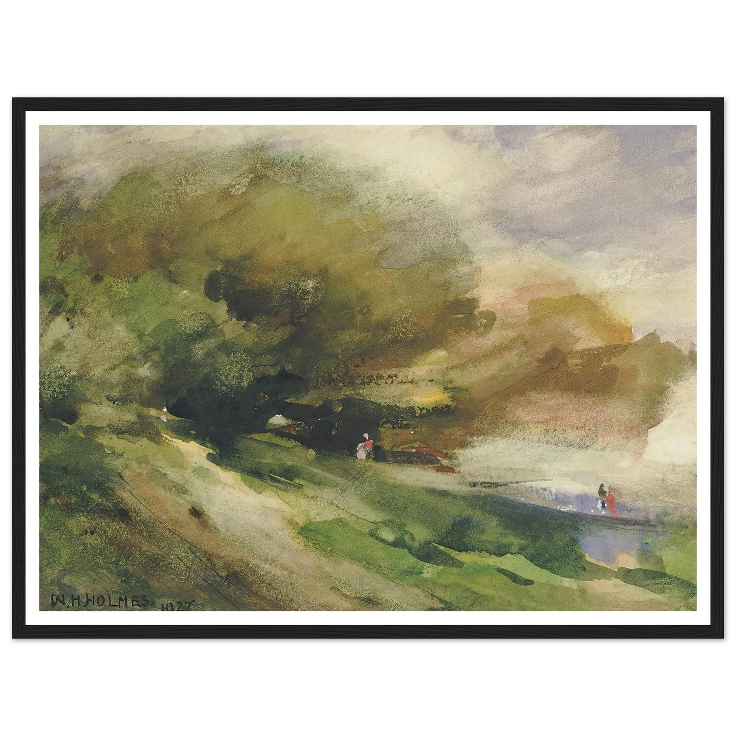 The Shaded Walk (1927) Art Print | William Henry Holmes-Quipham Collections