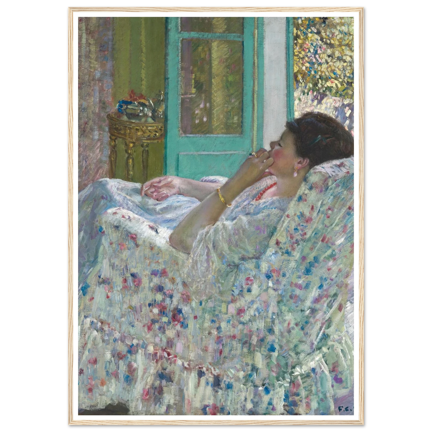 Afternoon – Yellow Room (1910) Art Print | Frederick Carl Frieseke-Quipham Collections