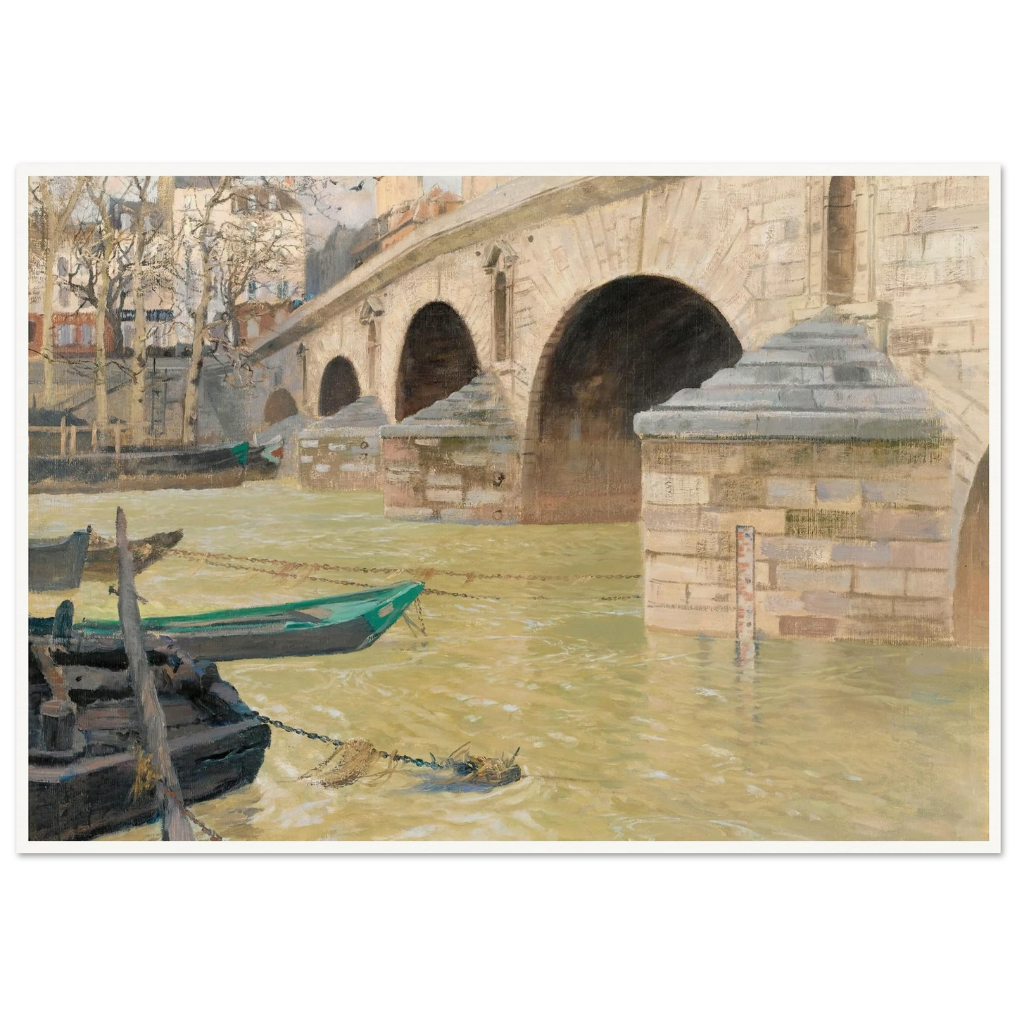 The Pont Marie, Paris (1893) Art Print | Frits Thaulow-Quipham Collections