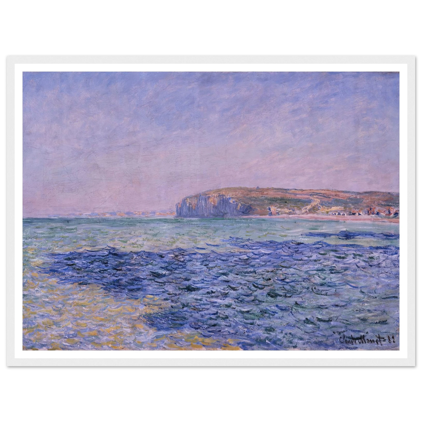 Shadows on the Sea. The Cliffs at Pourville (1882) Art Print | Claude Monet-Quipham Collections