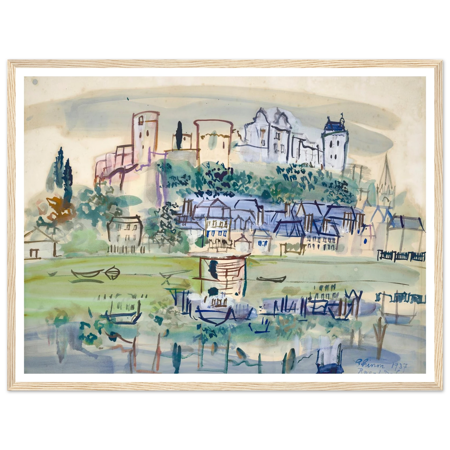 Chinon (1937) Art Print | Raoul Dufy-Quipham Collections