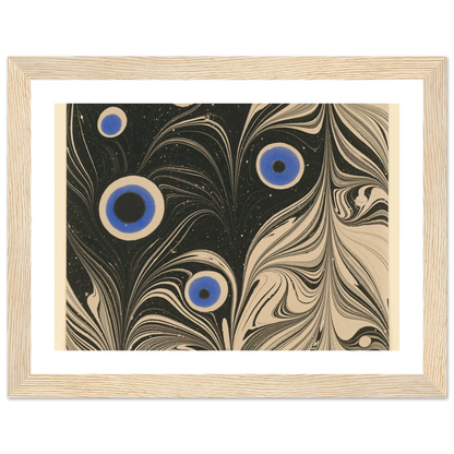 Marmorpapier (Pfauenfederornament) (1903 - 1907) Art Print | Josef Hoffmann-Quipham Collections