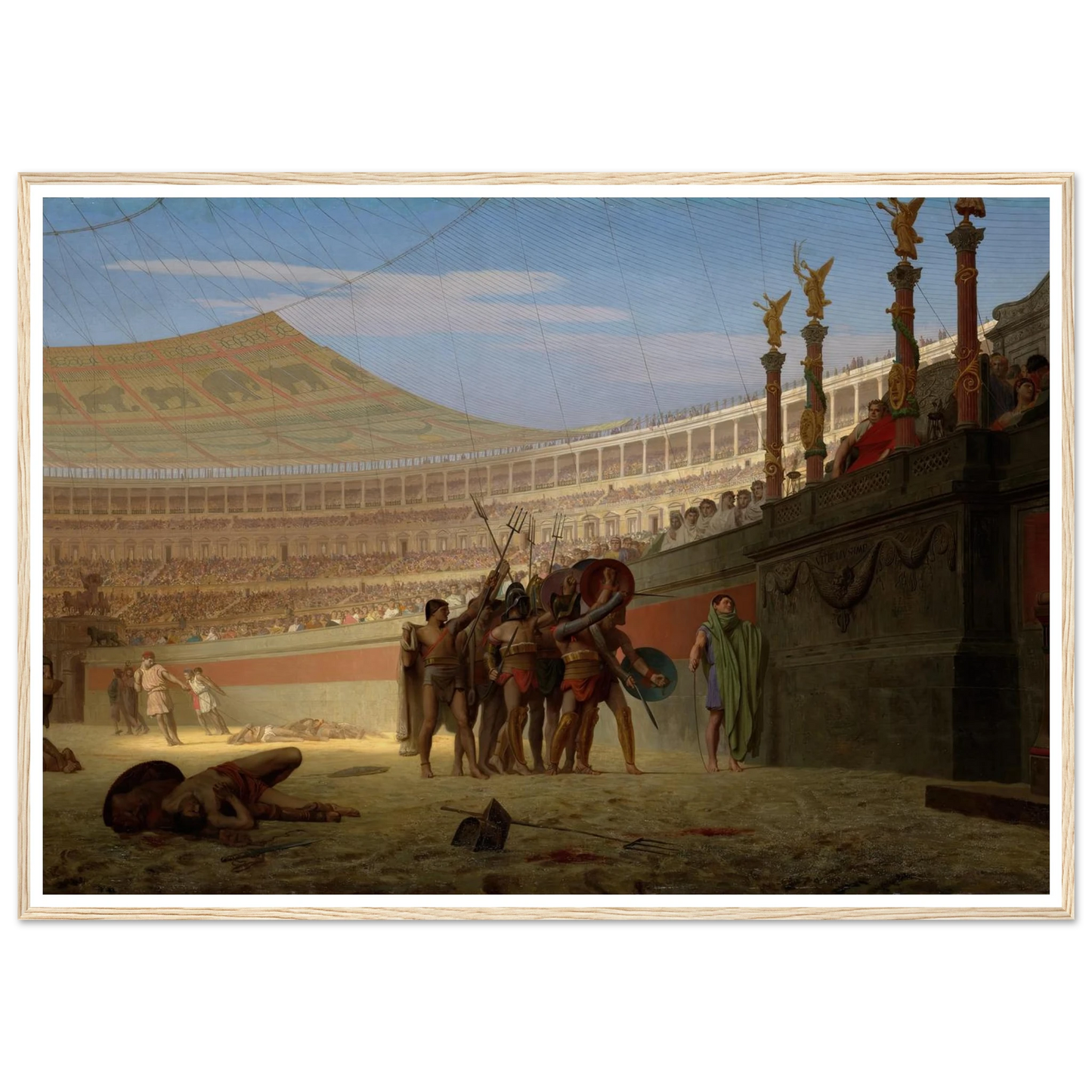 Ave Caesar! Morituri te salutant (Hail Caesar! We Who Are about to Die Salute You) (1859) Art Print | Jean Leon Gerome-Quipham Collections