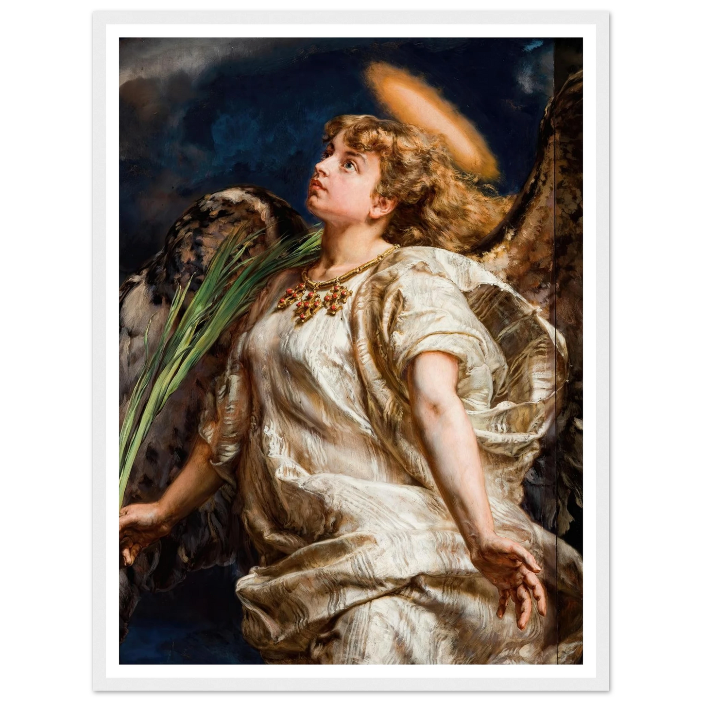Song – study for the painting of Joan of Arc (1886) Art Print | Jan Matejko-Quipham Collections