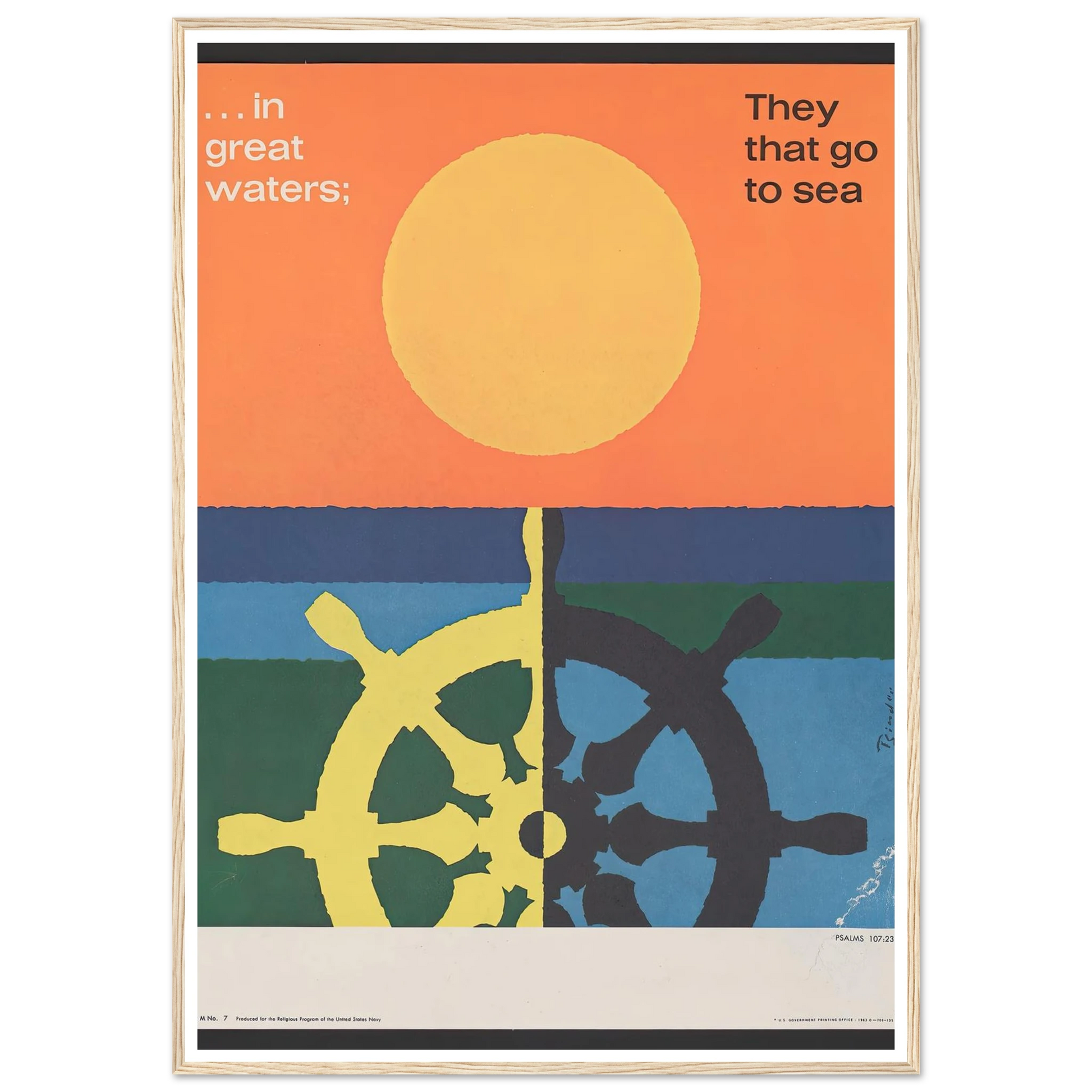 In great water; … Psalms 107_23 (1963) Art Print | Joseph Binder-Quipham Collections