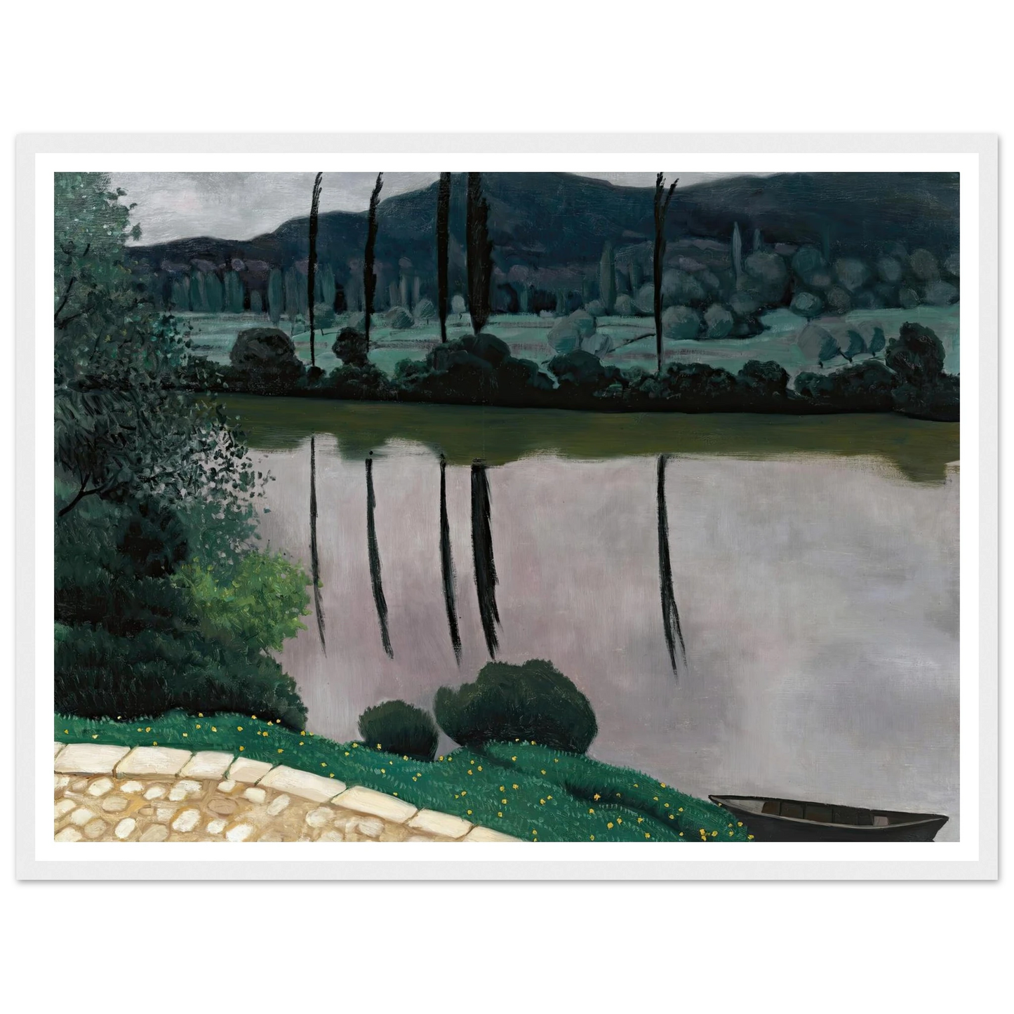 The Dordogne In Vitrac (1925) Art Print | Felix Vallotton-Quipham Collections