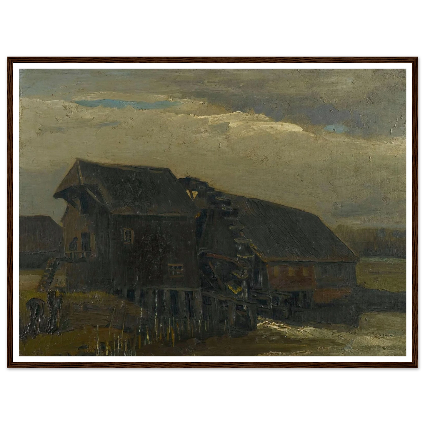Water Mill At Opwetten (1884) Art Print | Vincent van Gogh-Quipham Collections