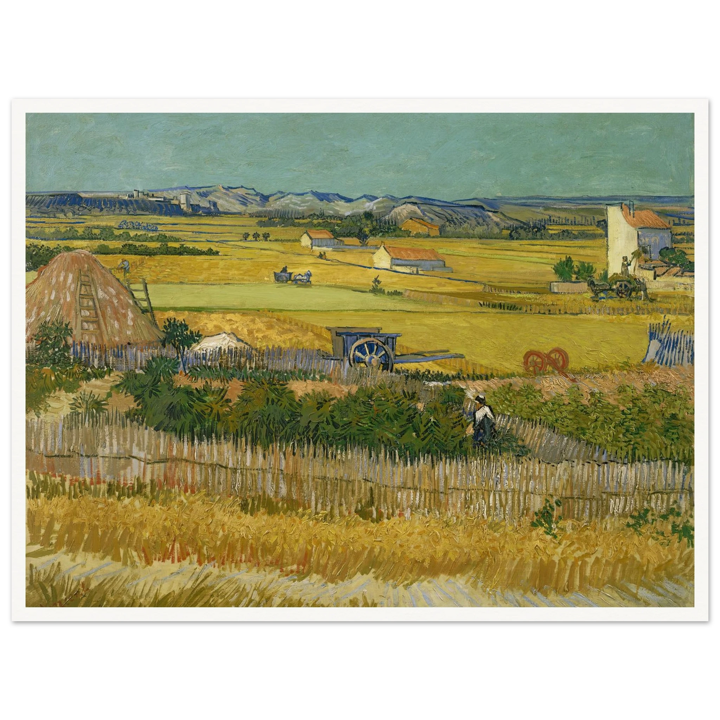 The harvest (1888) Art Print | Vincent van Gogh-Quipham Collections