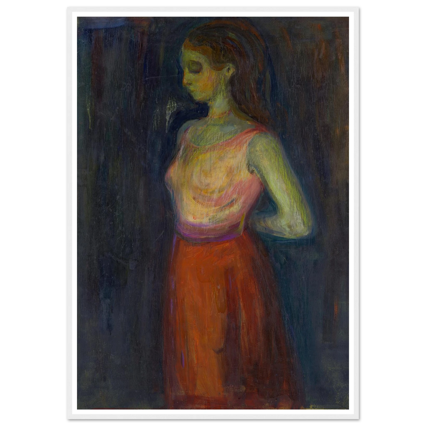 Study of a Model (1898) Art Print | Edvard Munch-Quipham Collections