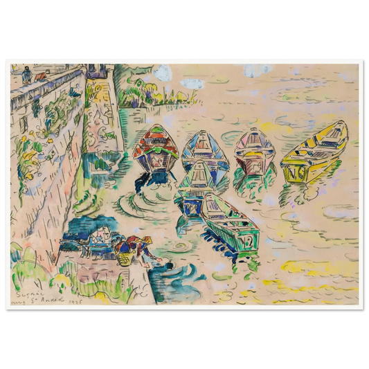 Bourg Saint-Andéo (1926) Art Print | Paul Signac-Quipham Collections