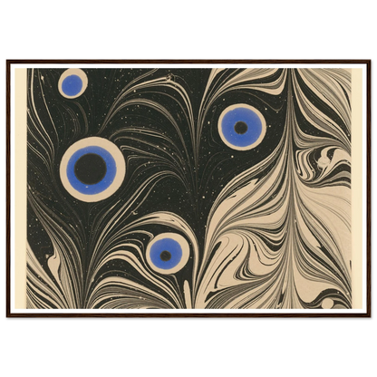 Marmorpapier (Pfauenfederornament) (1903 - 1907) Art Print | Josef Hoffmann-Quipham Collections