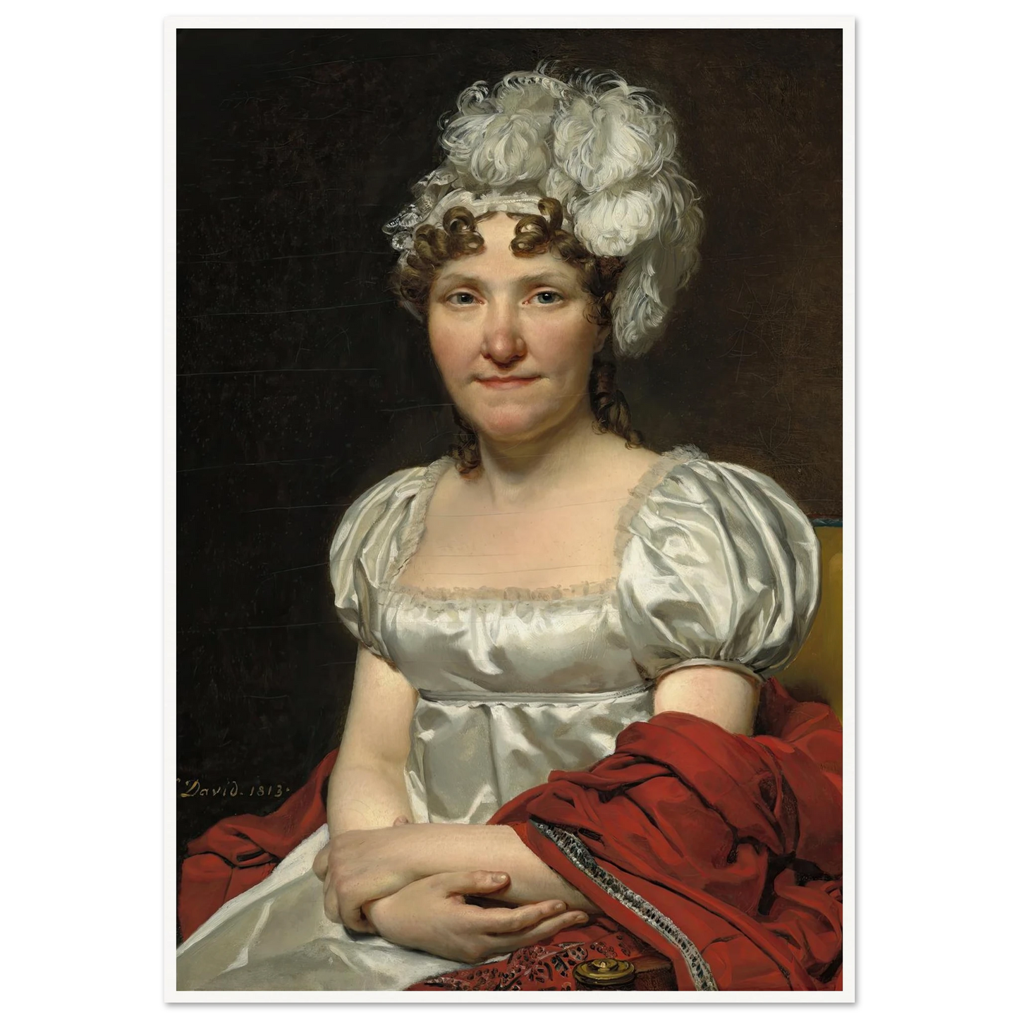 Madame David (1813) Art Print | Jacques Louis David-Quipham Collections