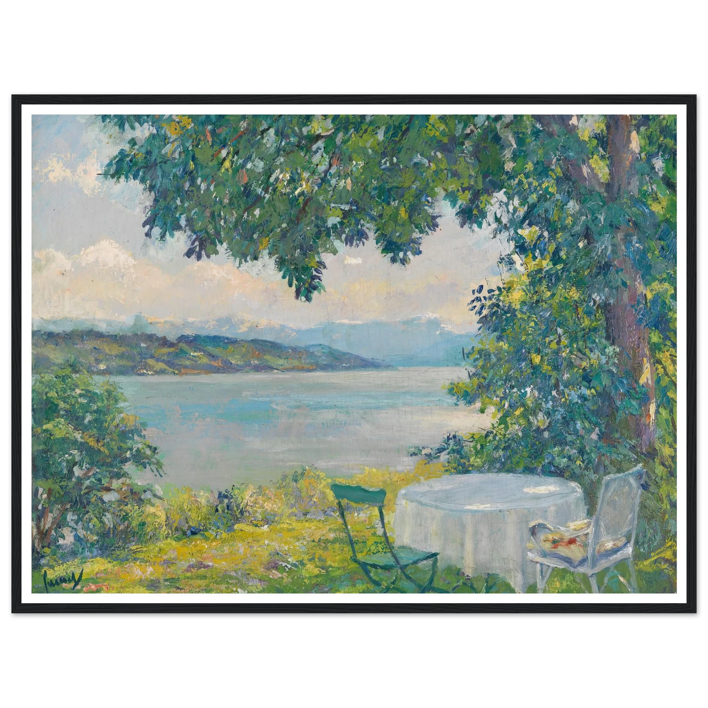 View of Lake Starnberg (1920-30) Art Print | Edward Cucue-Quipham Collections