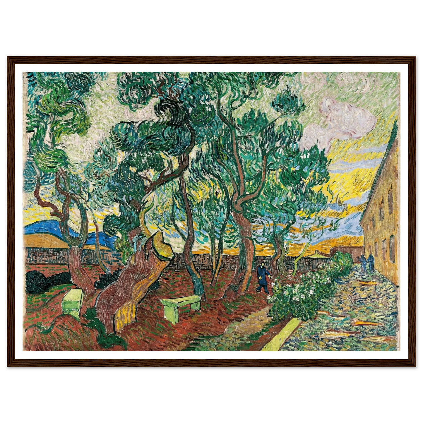The Garden of Saint-Paul Hospital (1889) Art Print | Vincent van Gogh-Quipham Collections
