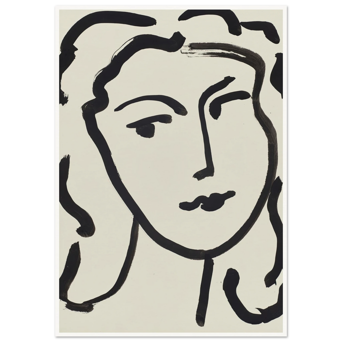 Visage de femme (1948) Art Print | Henri Matisse-Quipham Collections