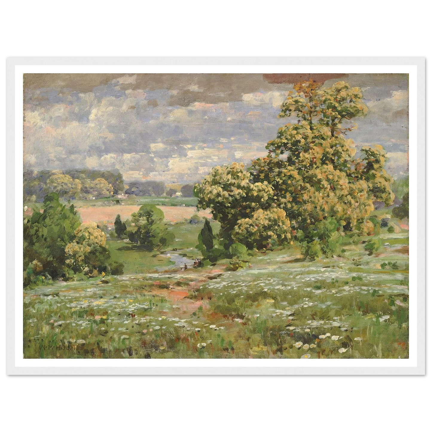 Chestnut Trees In Bloom Art Print | William Henry Holmes-Quipham Collections