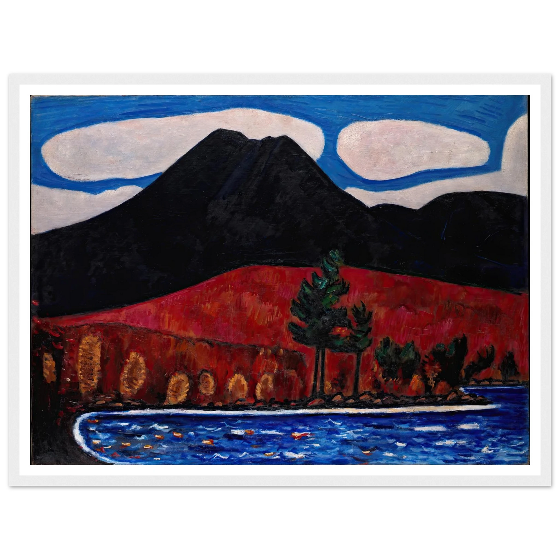Mt. Katahdin (Maine), Autumn (1939–40) Art Print | Marsden Hartley-Quipham Collections