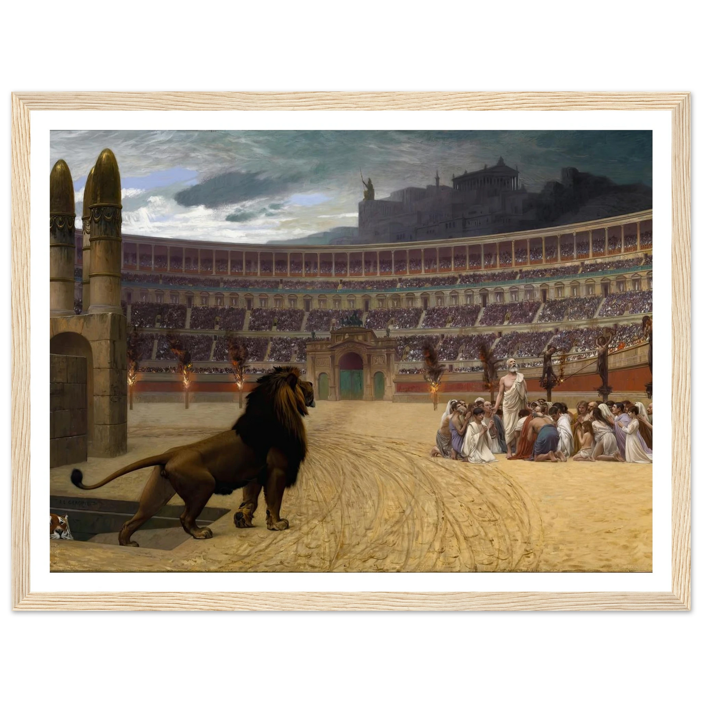The Christian Martyrs’ Last Prayer (1863-1883) Art Print | Jean Leon Gerome-Quipham Collections