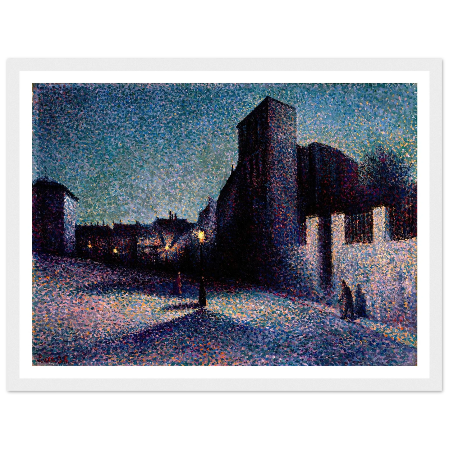 Rue Ravignan, Paris (1893) Art Print | Maximilien Luce-Quipham Collections