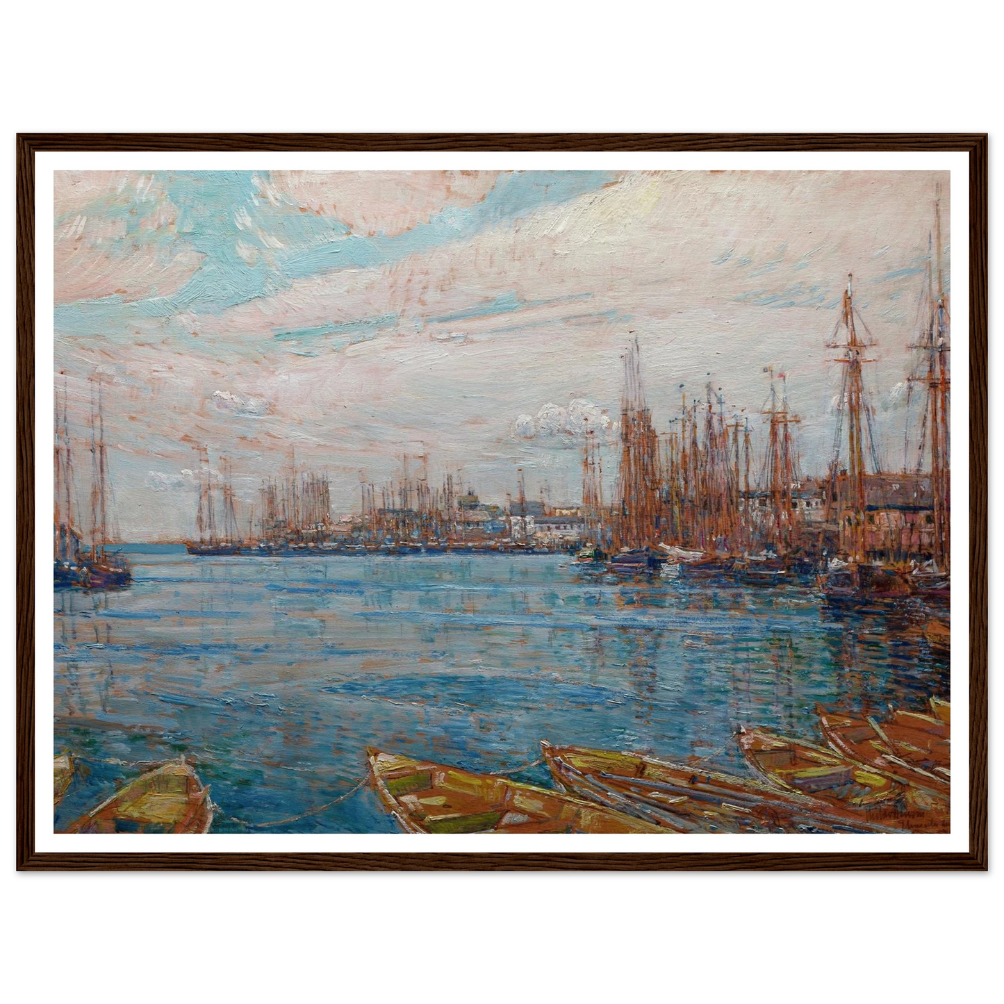 Harbor of a Thousand Masts (1919) Art Print | Childe Hassam-Quipham Collections