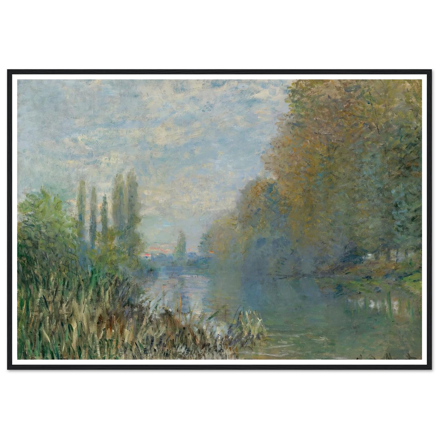 Bords De La Seine En Automne (1876) Art Print | Claude Monet-Quipham Collections