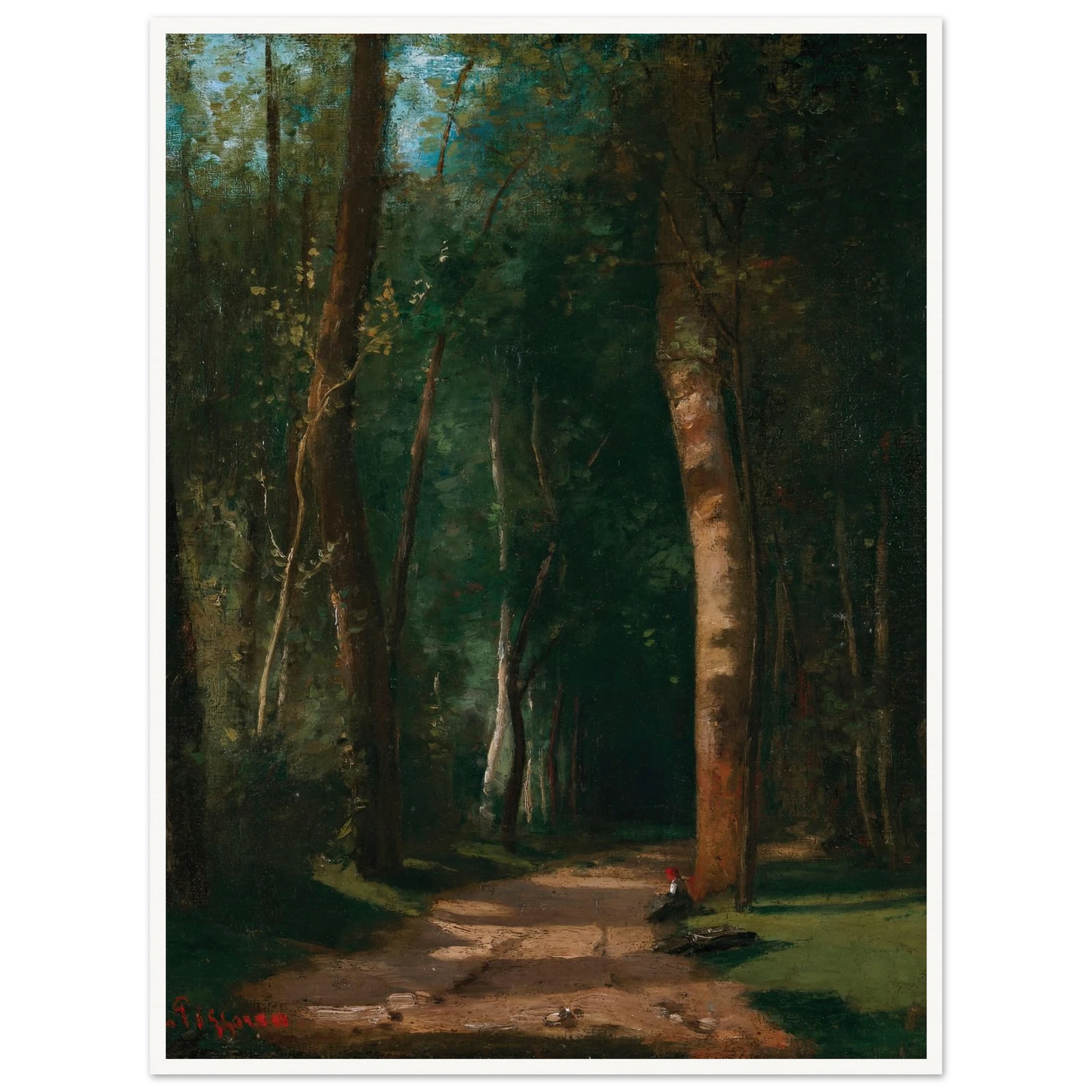 Allée Dans Une Fôret Art Print | Camille Pissarro-Quipham Collections