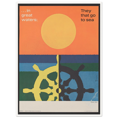 In great water; … Psalms 107_23 (1963) Art Print | Joseph Binder-Quipham Collections