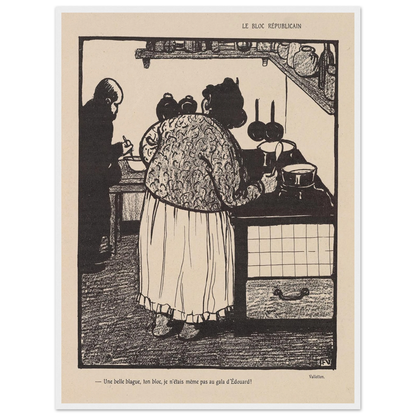 22 mai 1903 Art Print | Felix Vallotton-Quipham Collections
