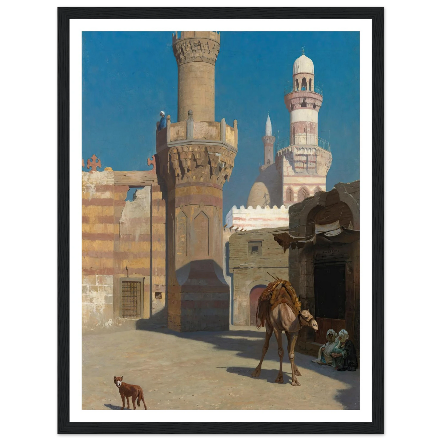 Une Journée Chaude Au Caire (Devant La Mosquée) Art Print | Jean Leon Gerome-Quipham Collections