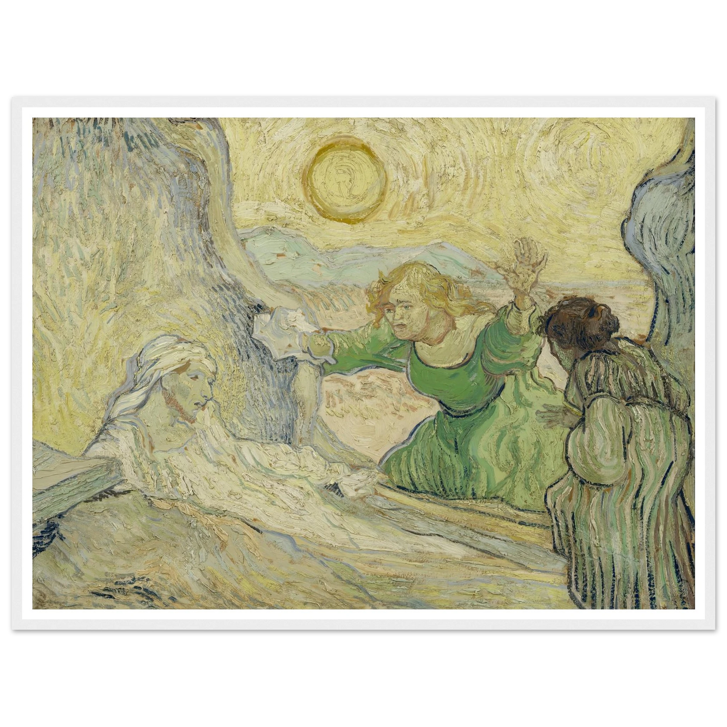 The raising of Lazarus (after Rembrandt) Art Print | Vincent van Gogh-Quipham Collections