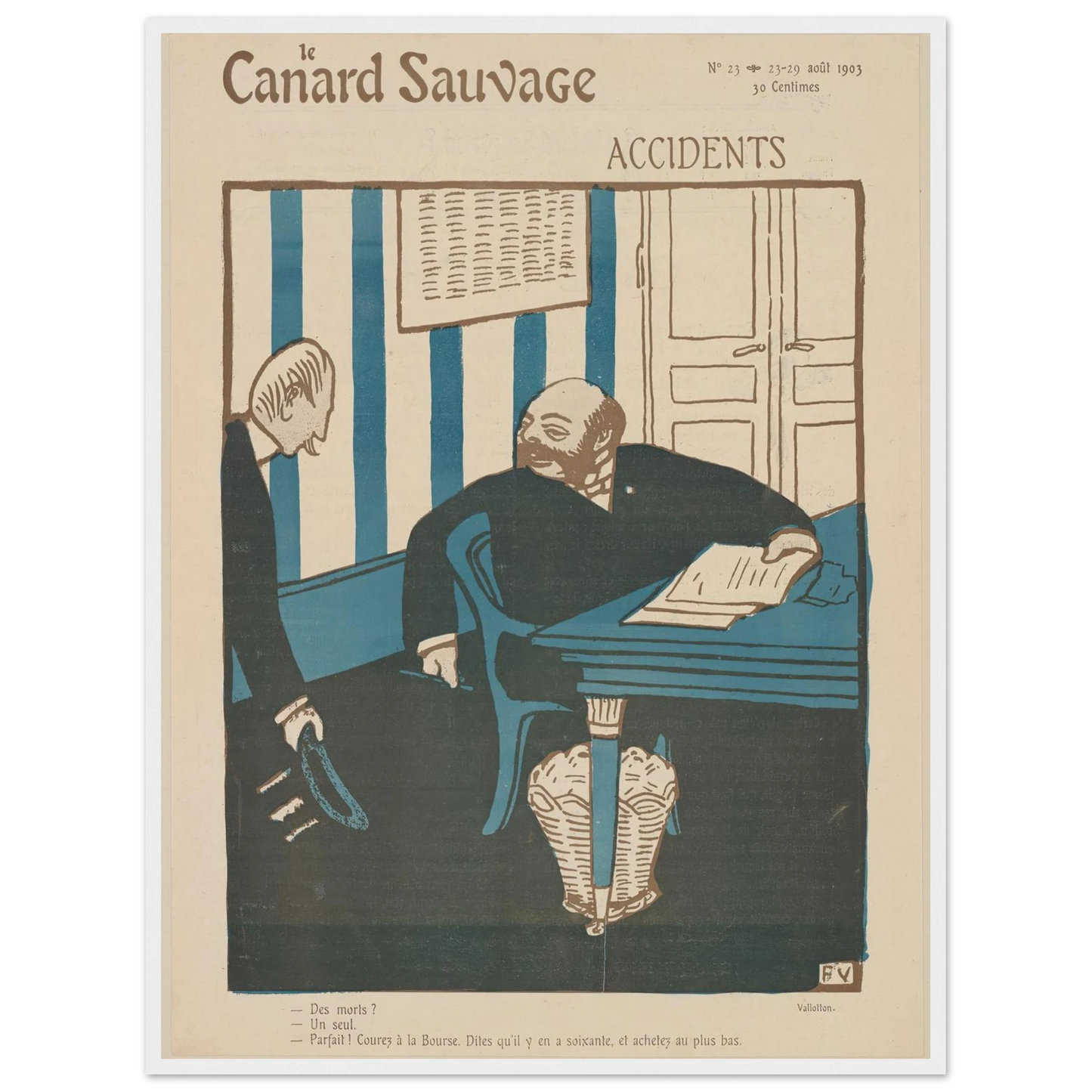 23-29 août 1903 Art Print | Felix Vallotton-Quipham Collections