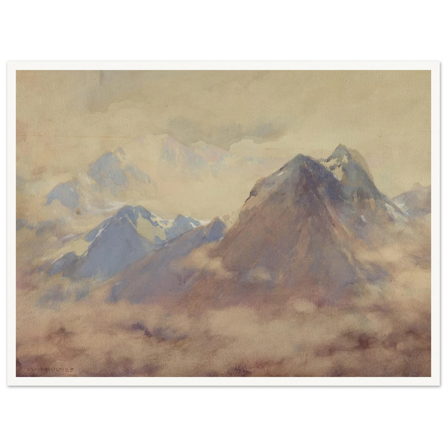 The Almighty’s Own, An Impression Of The High Andes (1910) Art Print | William Henry Holmes-Quipham Collections
