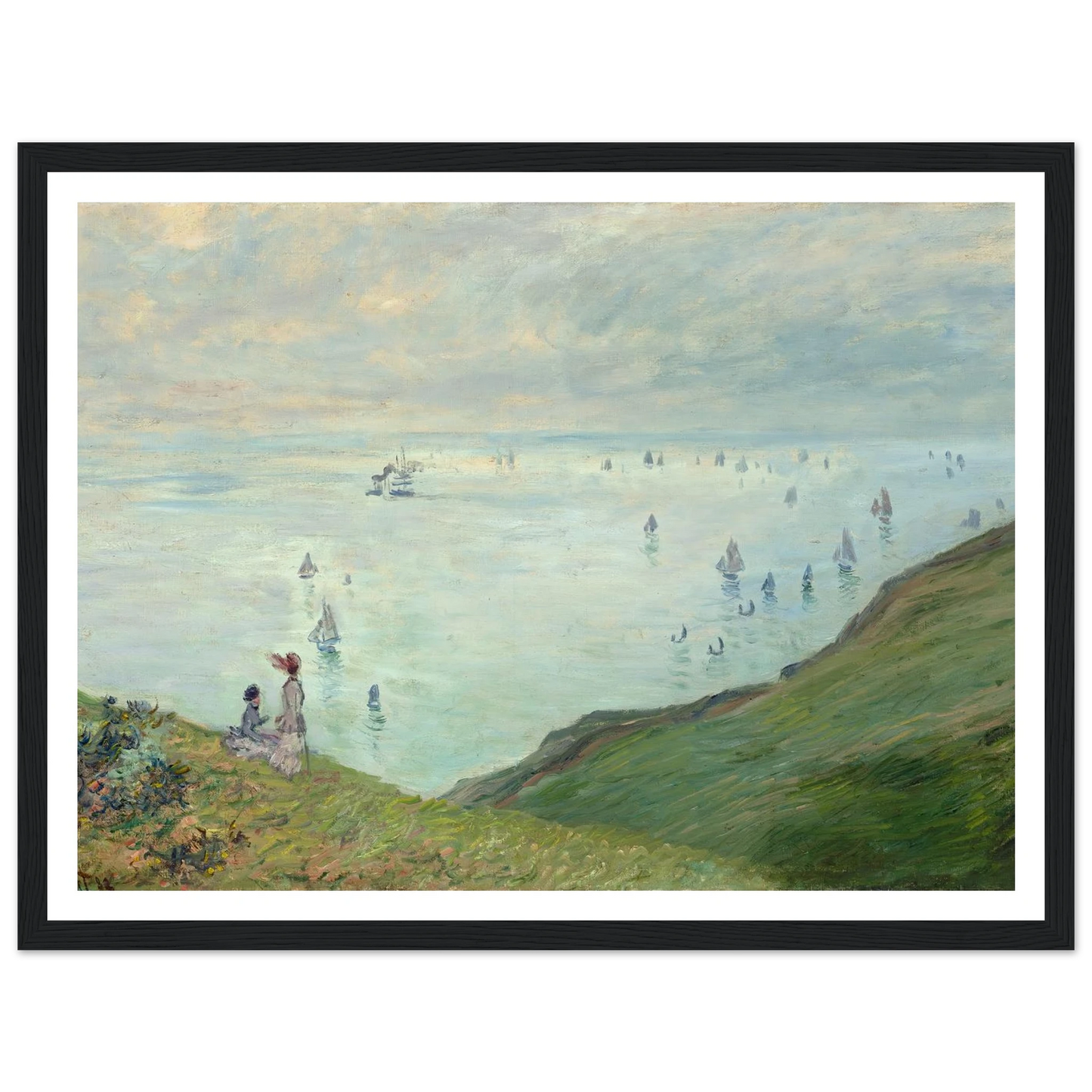 Cliffs at Pourville (1882) Art Print | Claude Monet-Quipham Collections