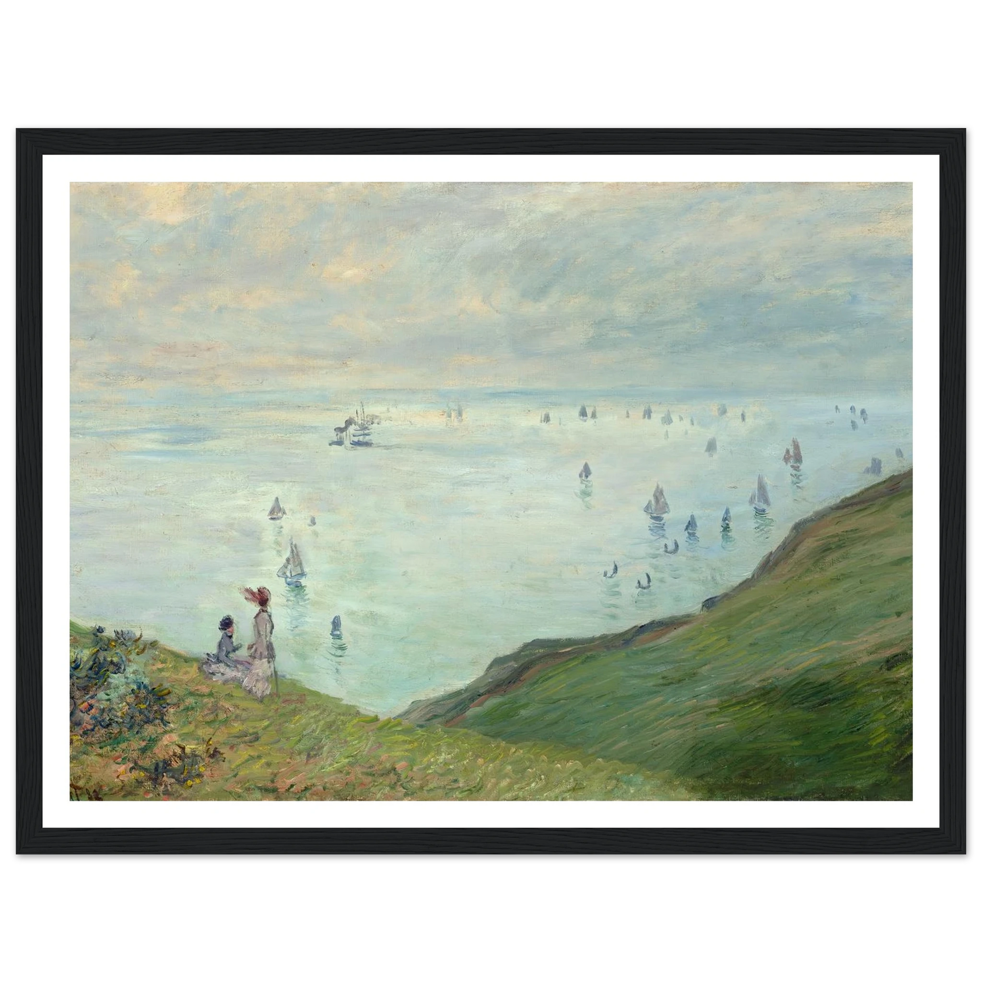 Cliffs at Pourville (1882) Art Print | Claude Monet-Quipham Collections