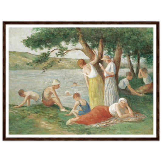 Rolleboise, La Baignade Art Print | Maximilien Luce-Quipham Collections