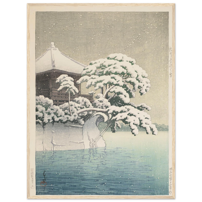 Matsushima Godaido no yuki (Snow at Godaido Temple in Matsushima) (1932) Art Print | Kawase Hasui-Quipham Collections