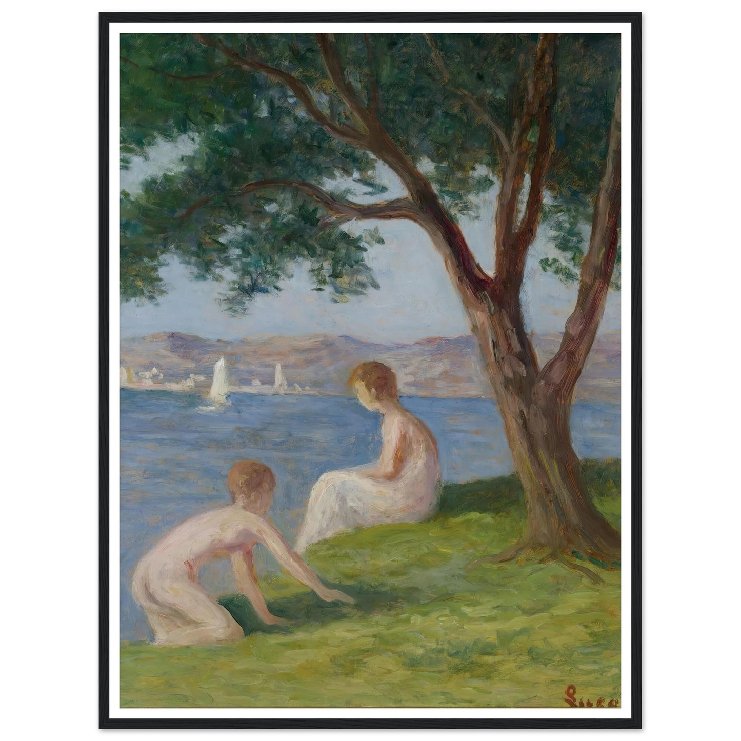 Baigneurs À St. Tropez Art Print | Maximilien Luce-Quipham Collections