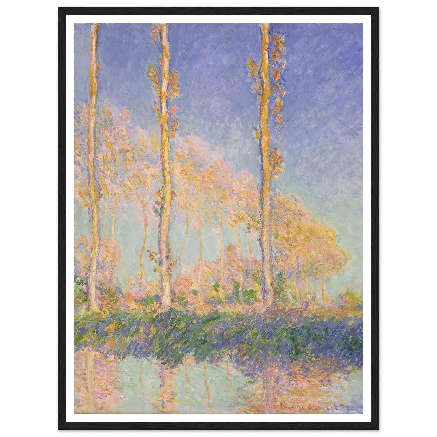 Poplars (1891) Art Print | Claude Monet-Quipham Collections