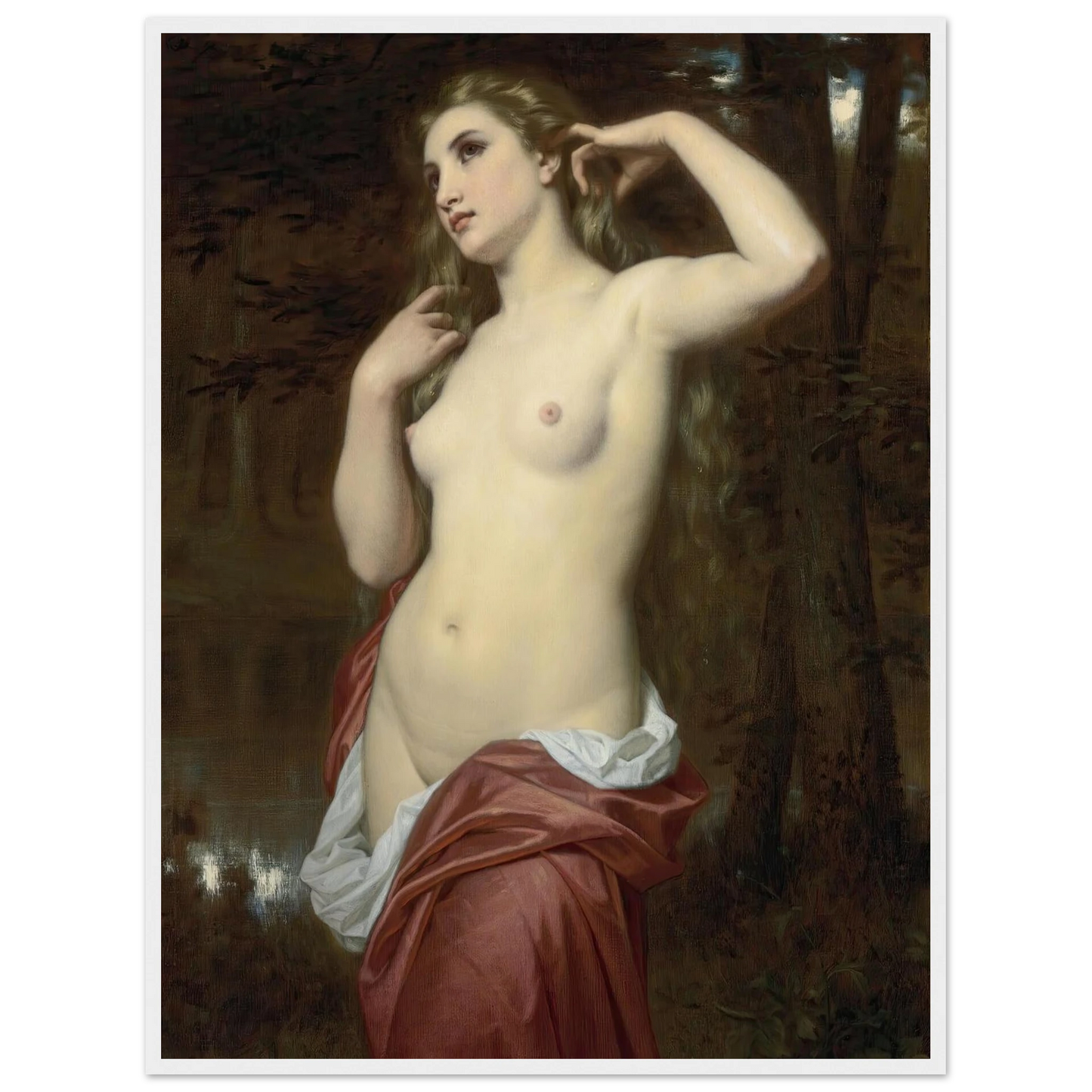 The Bather (1870) Art Print | Hugues Merle-Quipham Collections