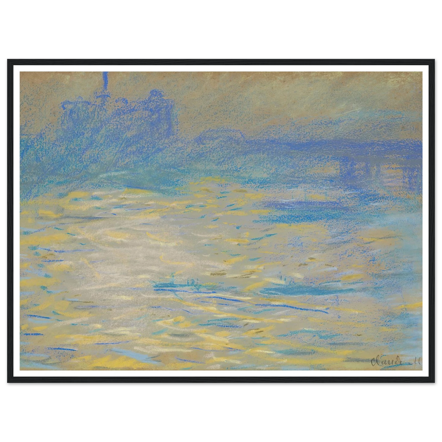 La Tamise (1901) Art Print | Claude Monet-Quipham Collections
