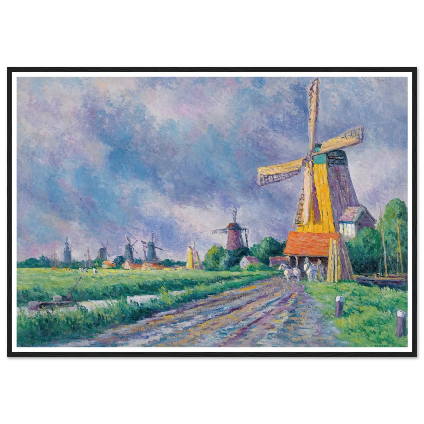 Environs De Rotterdam (1907) Art Print | Maximilien Luce-Quipham Collections