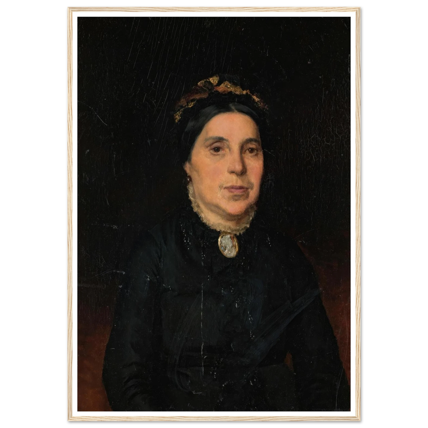 Portrait of Ignaz Deutsch’s Wife (1886) Art Print | Ludwig Deutsch-Quipham Collections
