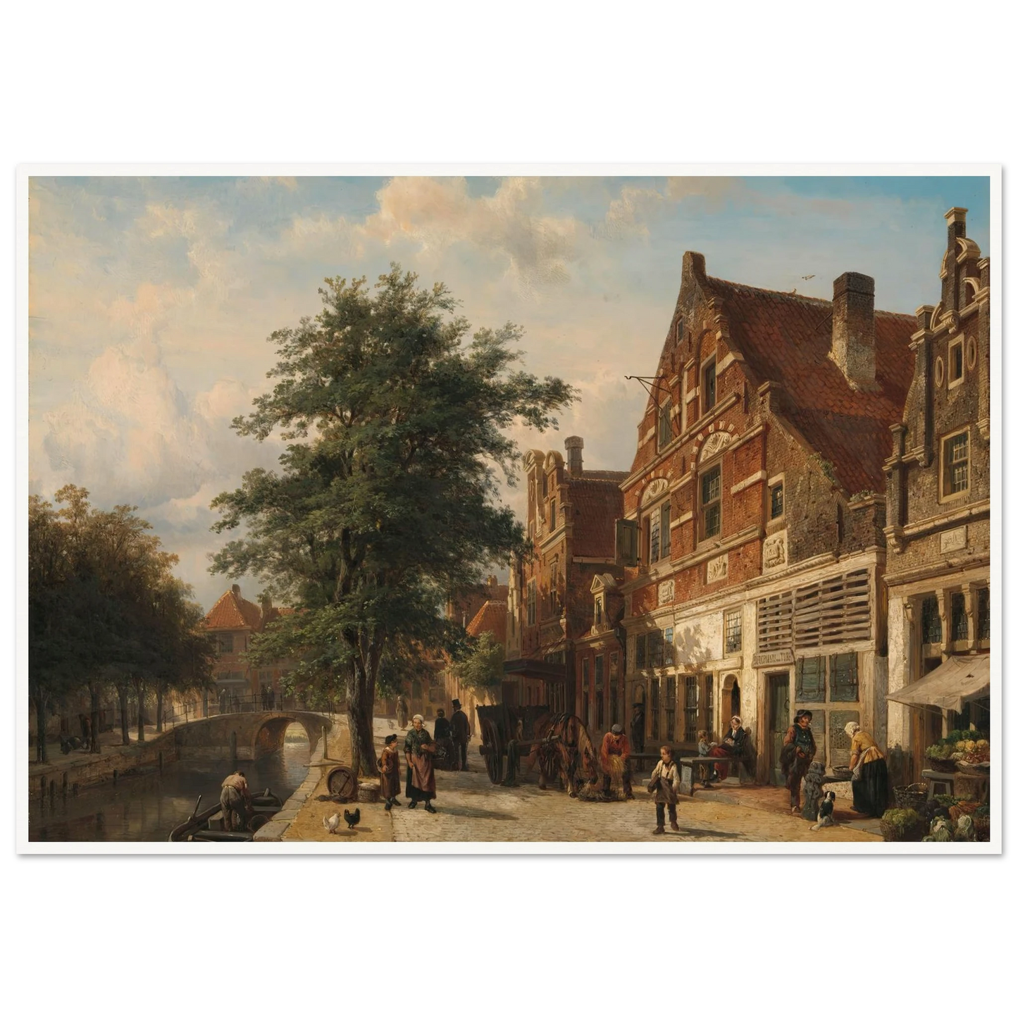 The Zuiderhavendijk, Enkhuizen (1868) Art Print | Cornelis Springer-Quipham Collections