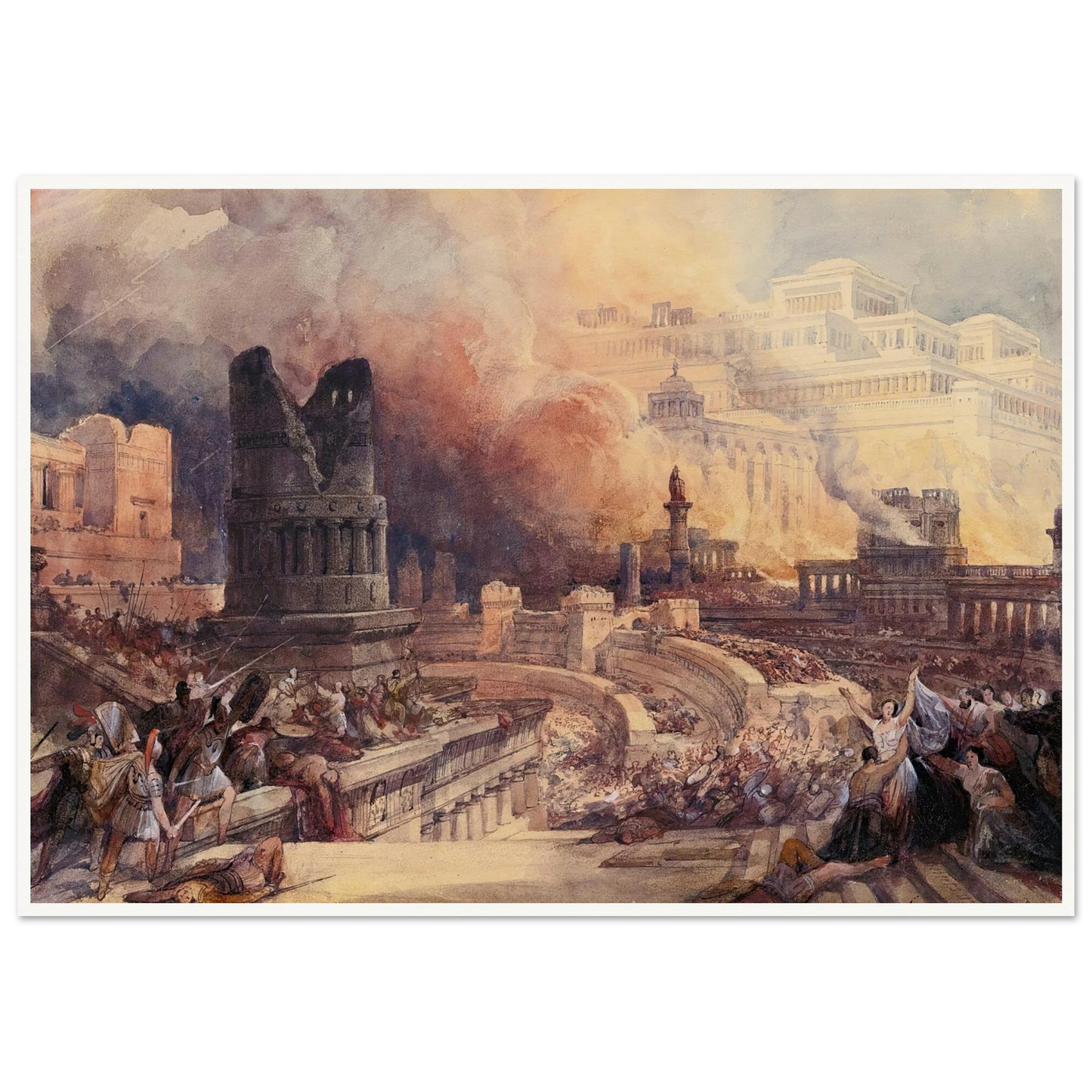 London The Destruction Of A City (1832) Art Print | David Roberts-Quipham Collections