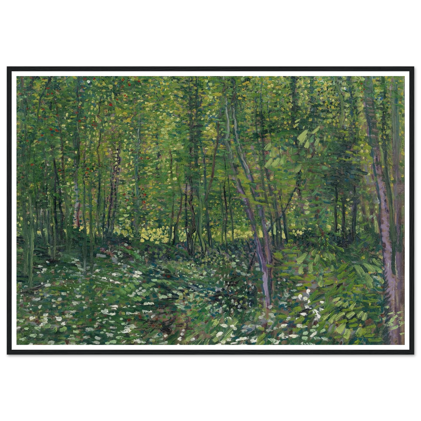 Trees and undergrowth (1887) Art Print | Vincent van Gogh-Quipham Collections