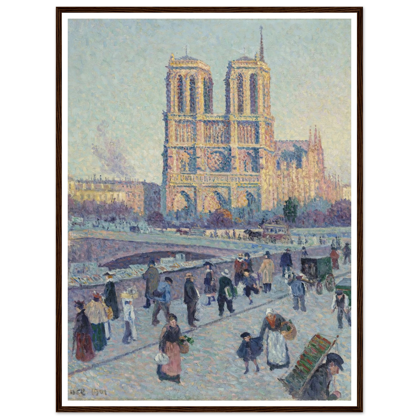 The Quai Saint-Michel and Notre-Dame Art Print | Maximilien Luce-Quipham Collections