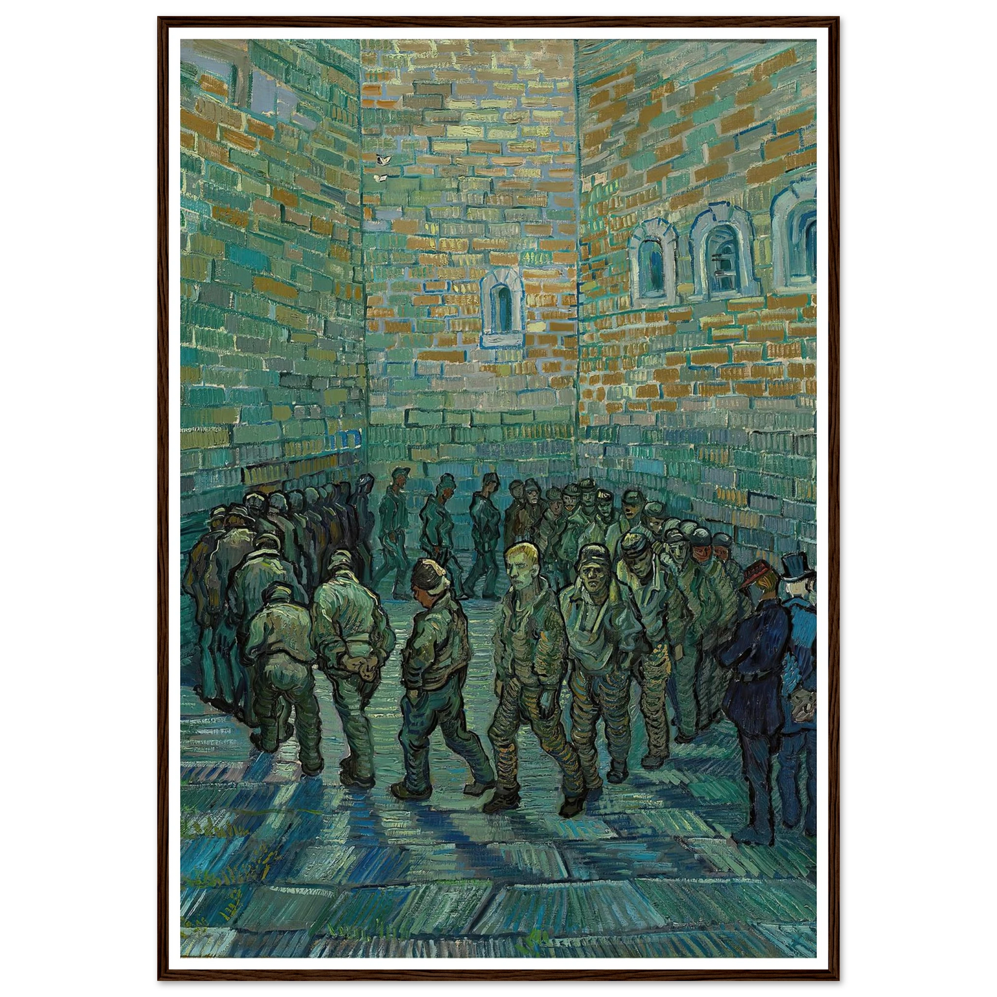 The Prison Courtyard (1890) Art Print | Vincent van Gogh-Quipham Collections